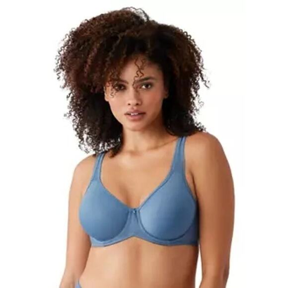Wacoal Basic Beauty Spacer Underwire T-Shirt Bra blue sz 36 DD WL230 - Picture 1 of 7
